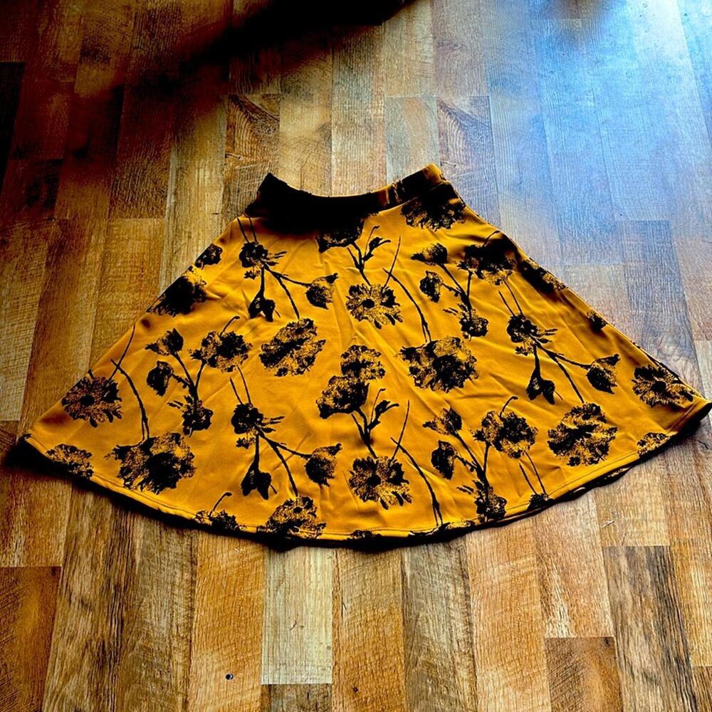 Burnt‎ Orange Skater Skirt